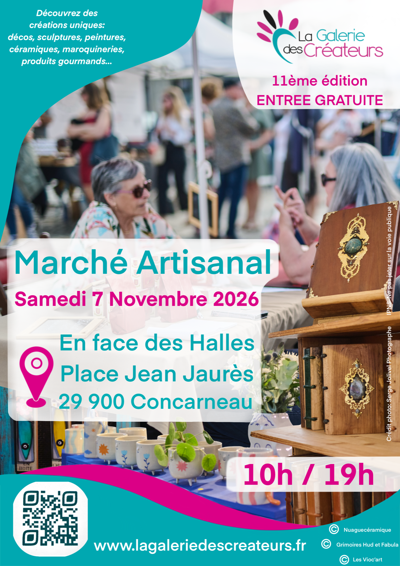 Affiche Marché artisanal de Concarneau — 11e édition