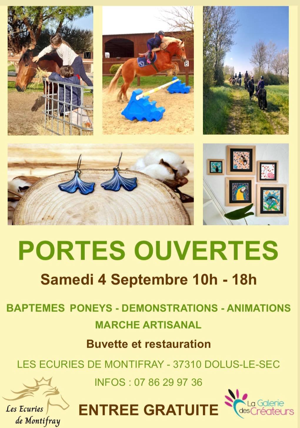 Affiche Marché artisanal de Les Écuries de Montifray — 1re édition