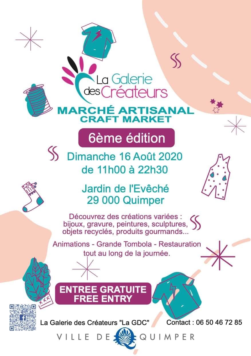 Affiche Marché artisanal de Quimper — 6e édition