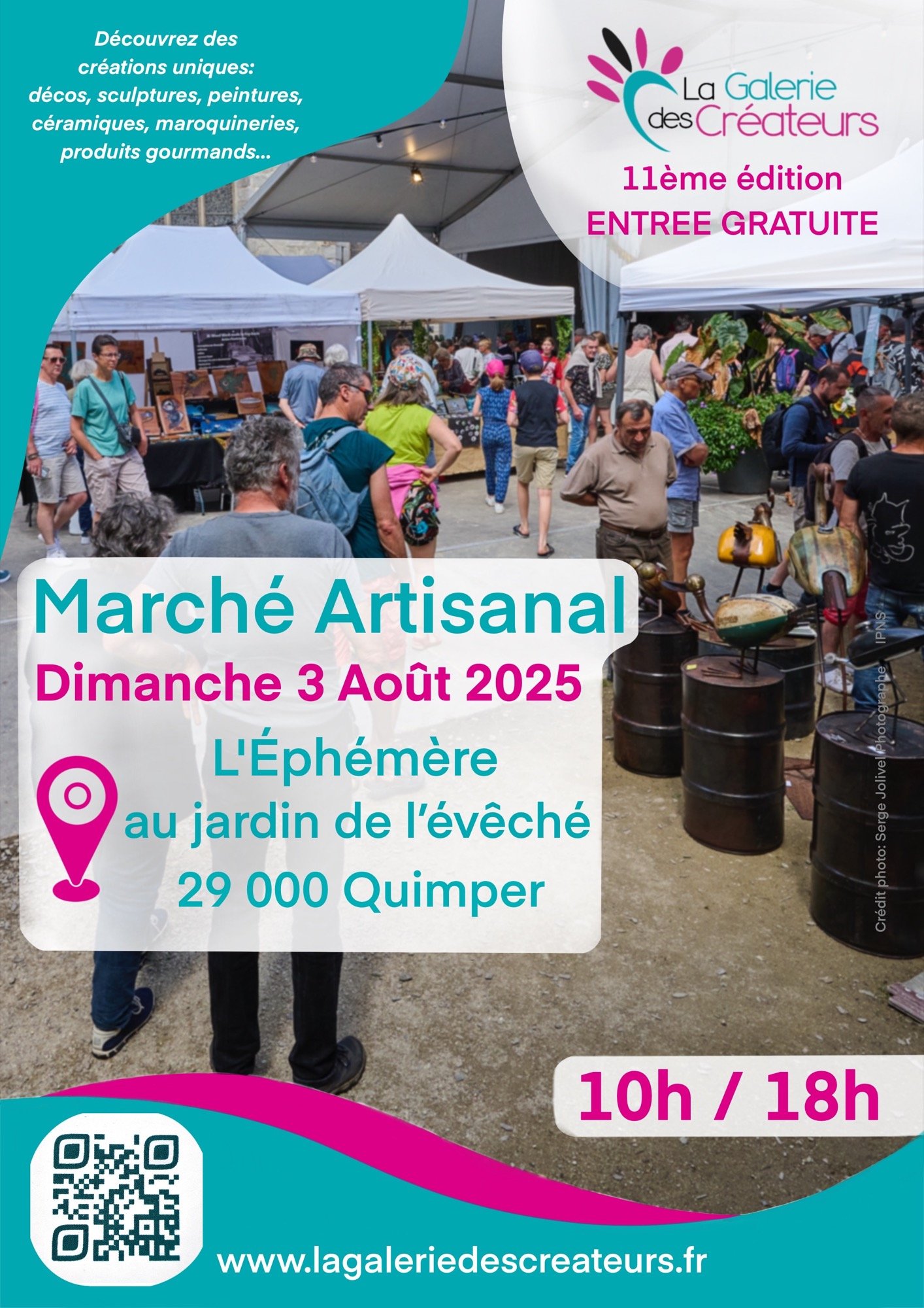 Affiche Marché artisanal de Quimper — 11e édition