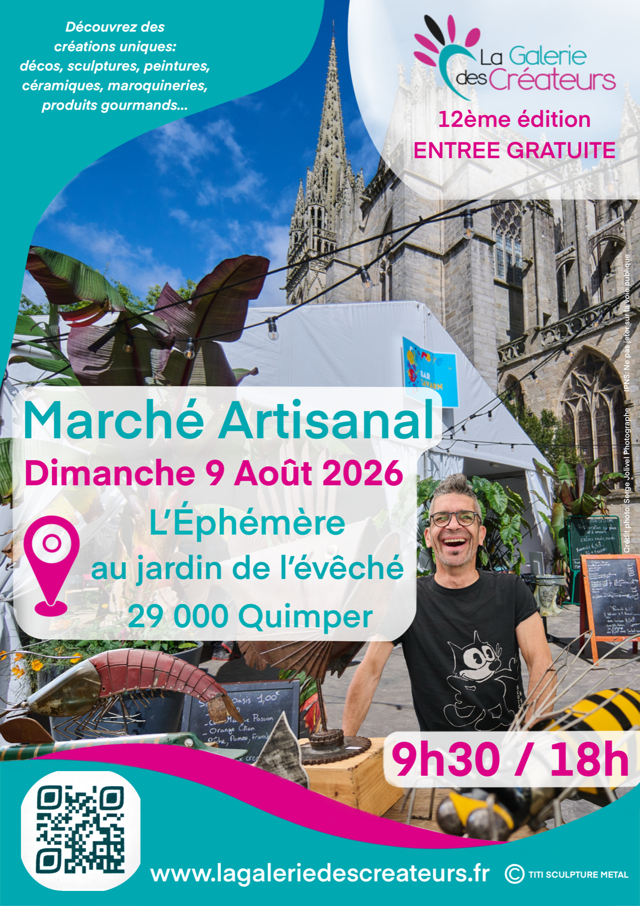 Affiche Marché artisanal de Quimper — 12e édition
